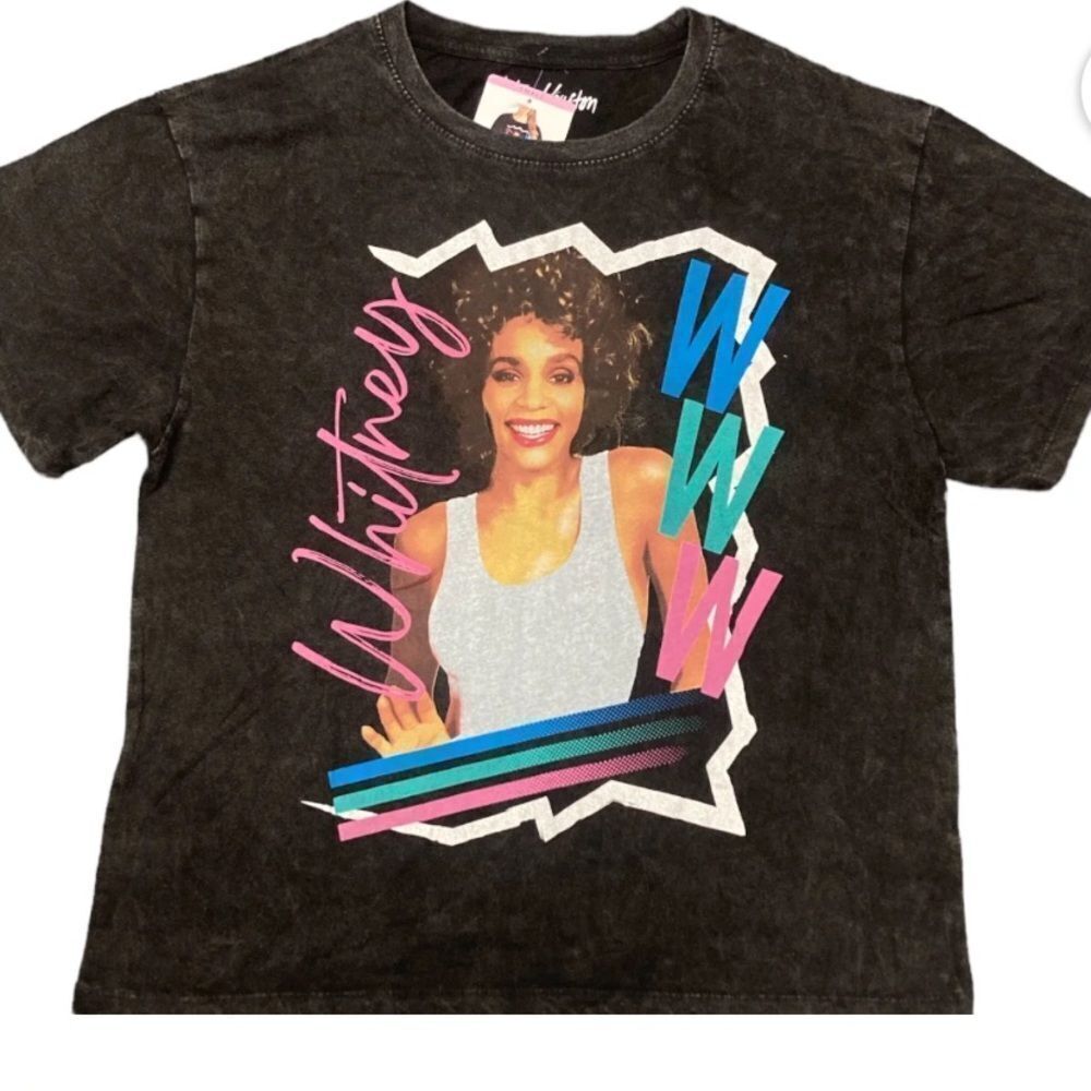 WHITNEY HOUSTON SHORT SLEEVE BAND TEE